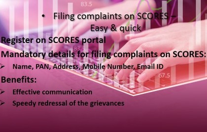 e-Lodging of complaints through SCORES